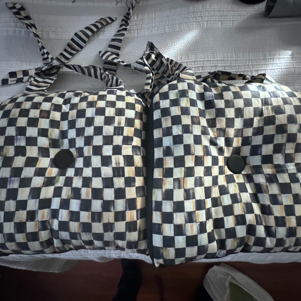 Mackenzie Childs chair cushion